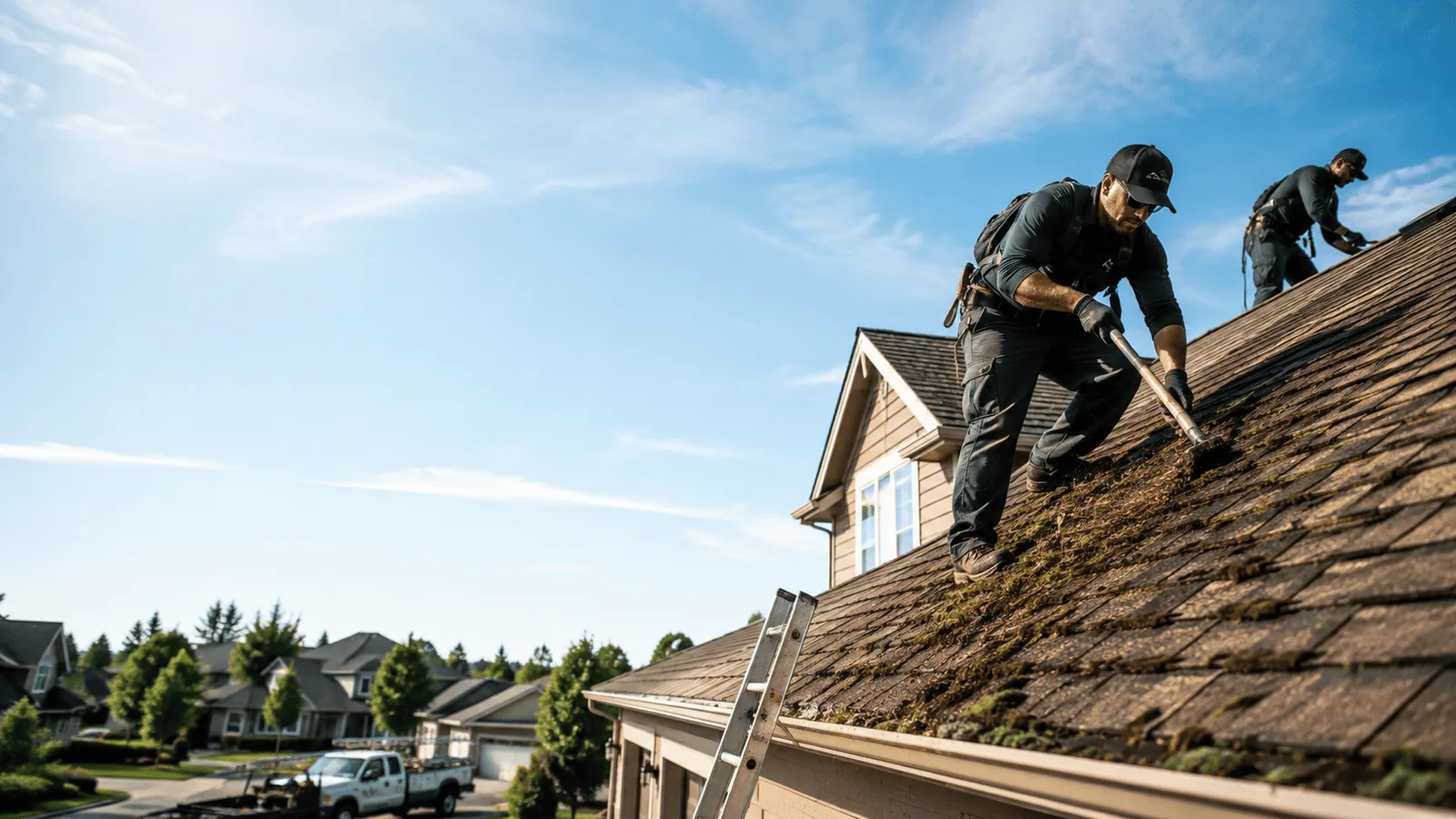 Roof Moss Removal in Saint Charles, IL near me